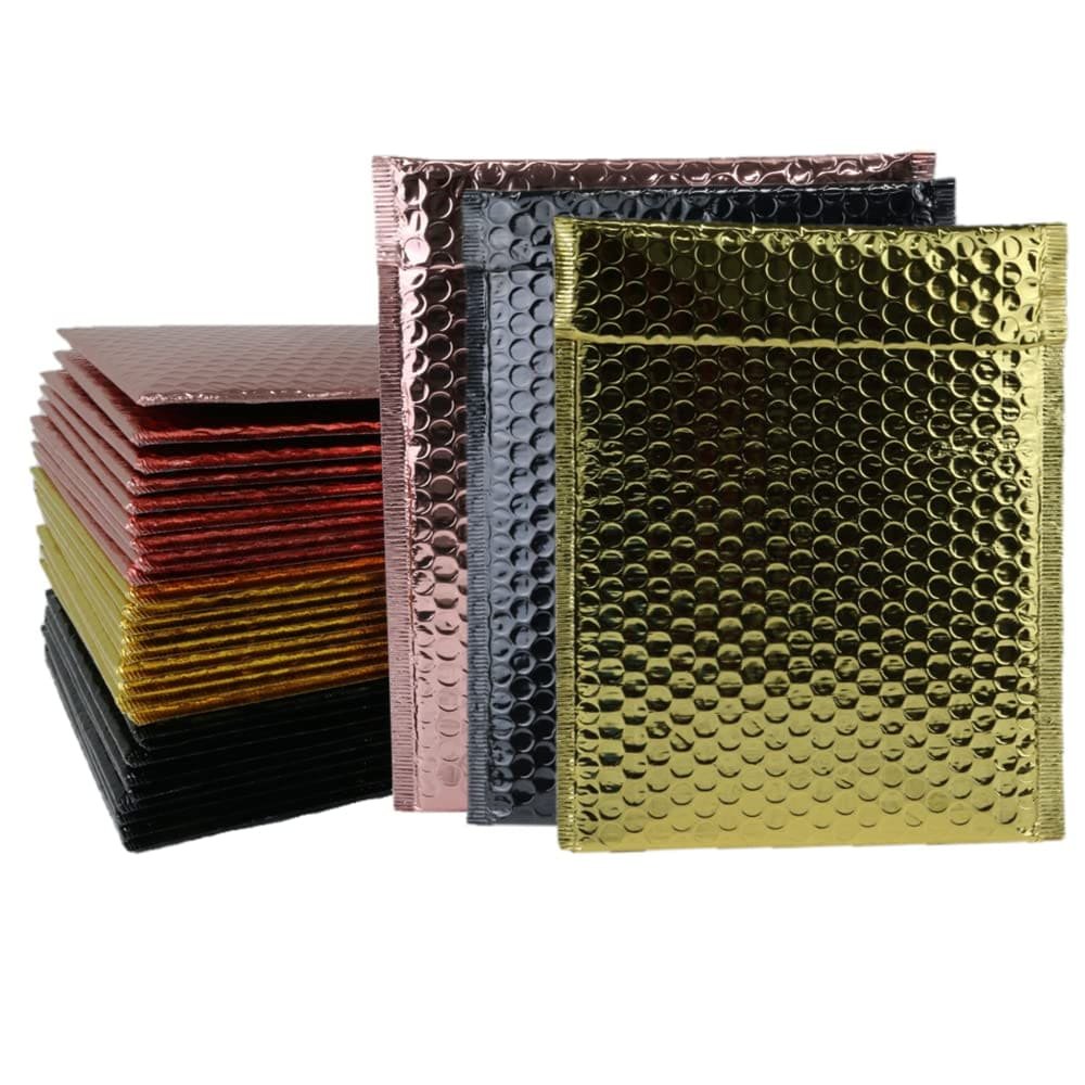Metallic padded mailers